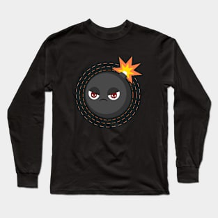 Kawaii angry bombs Long Sleeve T-Shirt